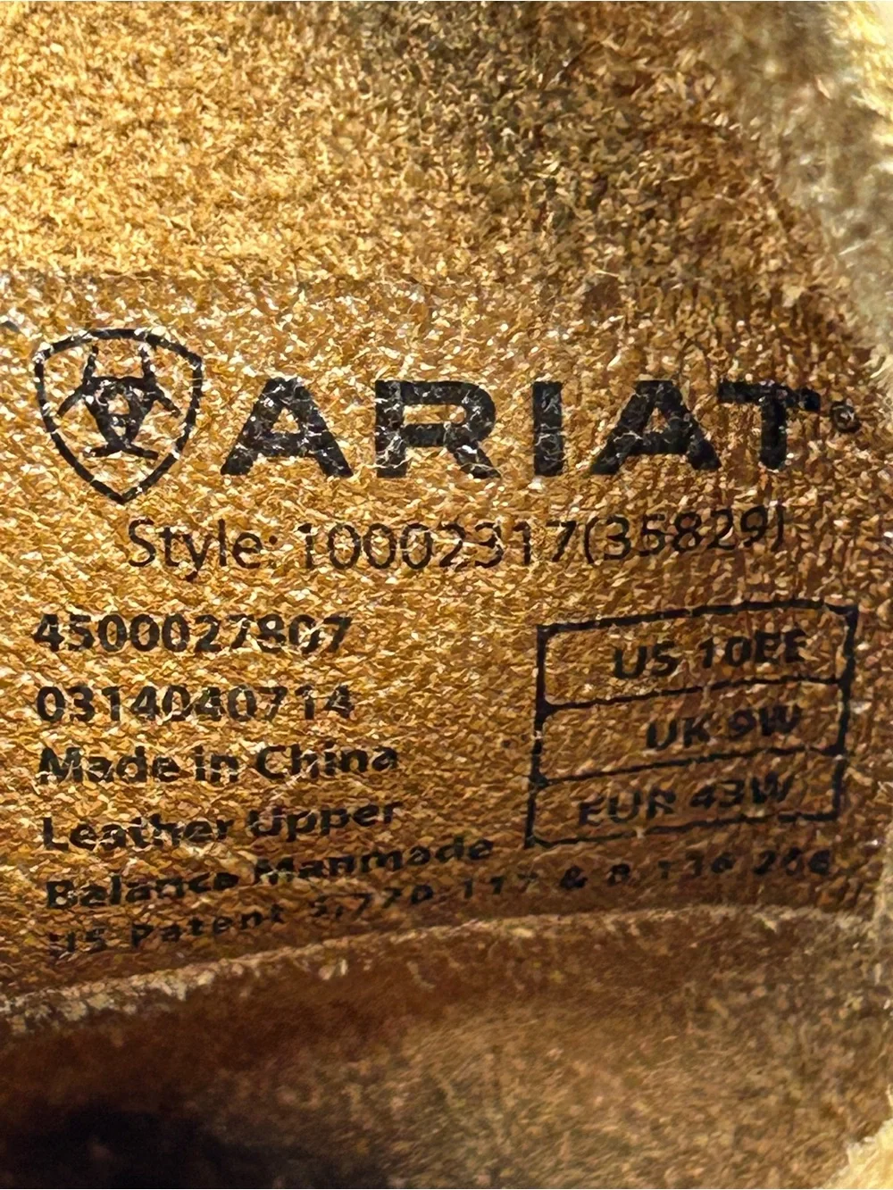 Ariat men 10 rambler cowboy boots